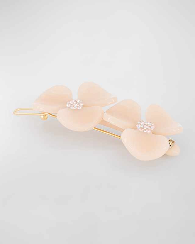 Crystal Flower Barrette